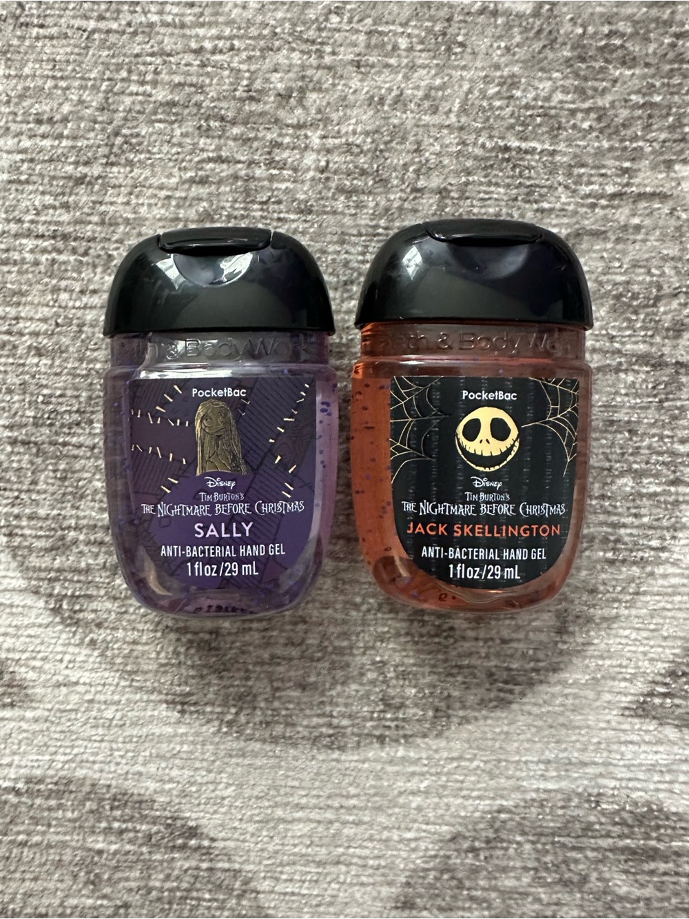 Bath & Body Works Nightmare Before Christmas Jack & Sally Hand Sanitizer Set